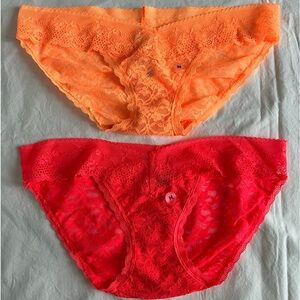 Aerie stretch lace bikini panties -NWTs set of 2